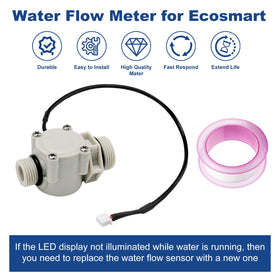 Dimakung flow sensor compatible with Ecosmart ECO 27 for consistent heating
