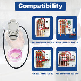 Dimakung flow sensor side connection highlights easy wiring replacement