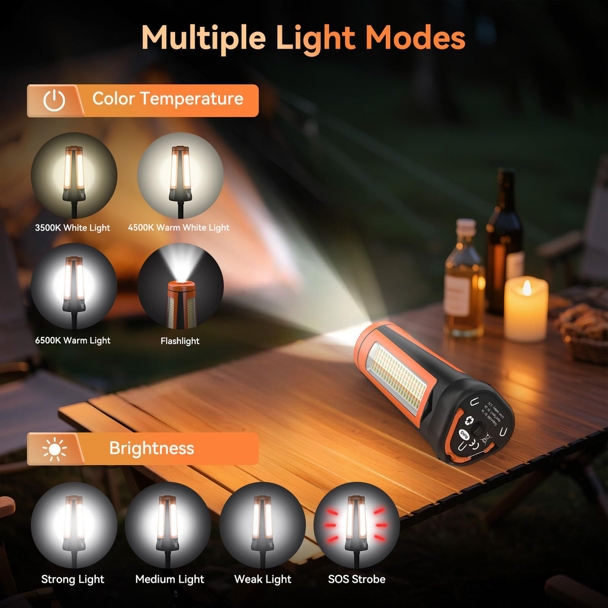 Dimgogo detachable telescope tripod stands tall for high-angle illumination.