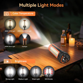 Dimgogo detachable telescope tripod stands tall for high-angle illumination.