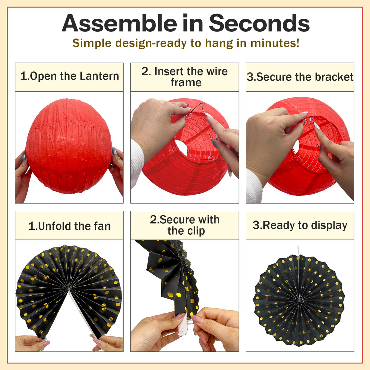 Dimhut 10-inch red-black-gold honeycomb balls create dimensional focal points