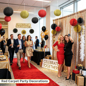 Dimhut casino night party decor kit enhances home events with dramatic color