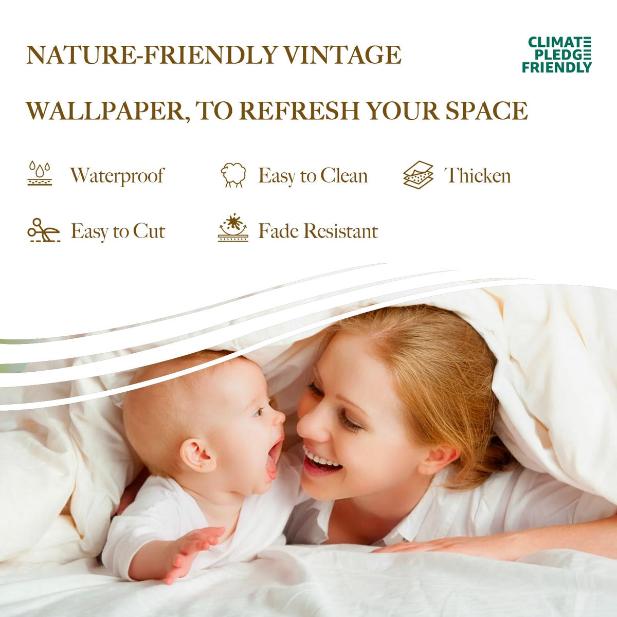 Dimoon grid-back self-adhesive wallpaper for precise, mess-free installation.