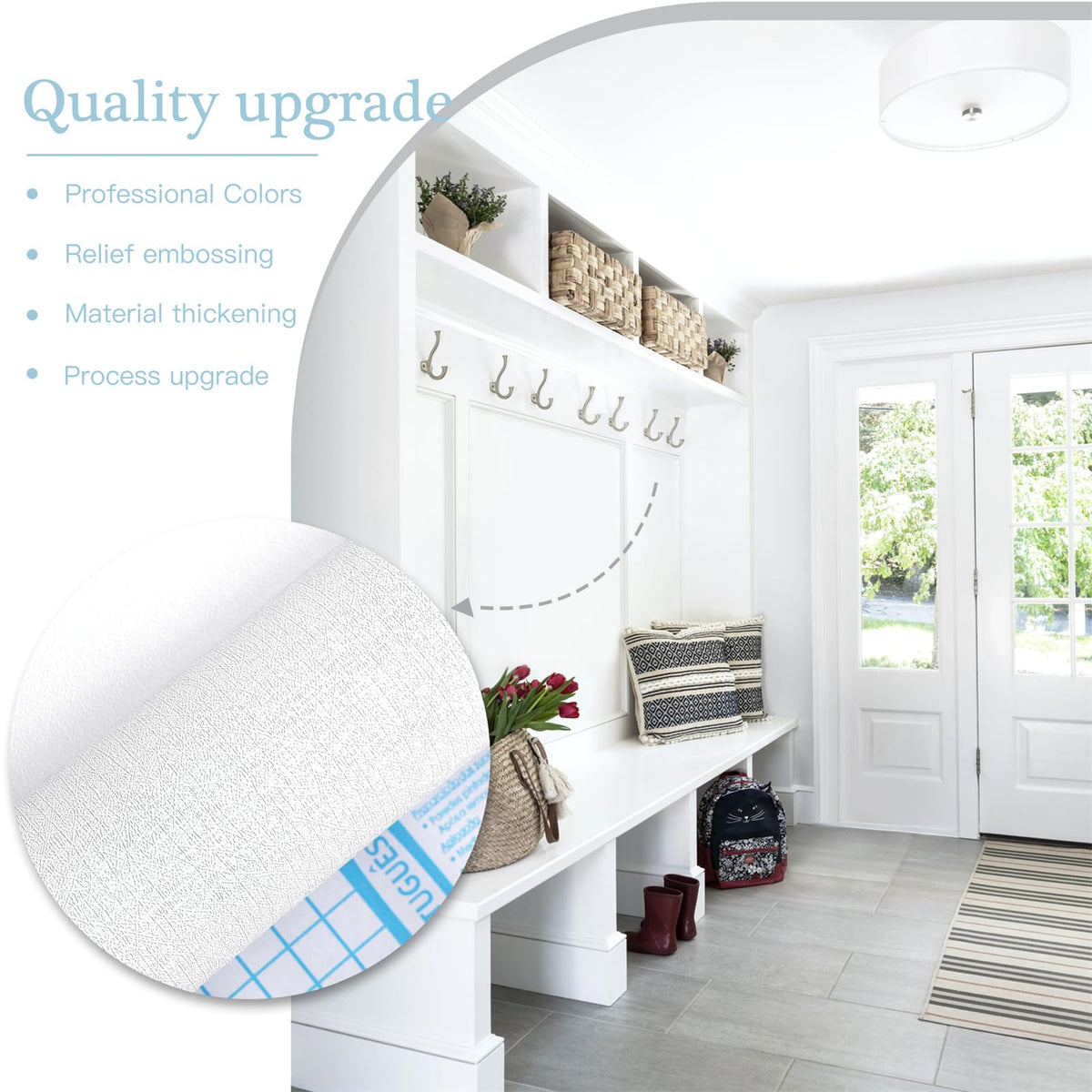 Dimoon waterproof finish simplifies cleaning during busy family life.