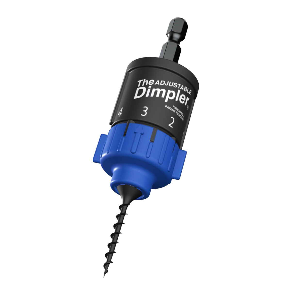 DIMPLER adjustable drywall bit in action delivering precise screw depth control