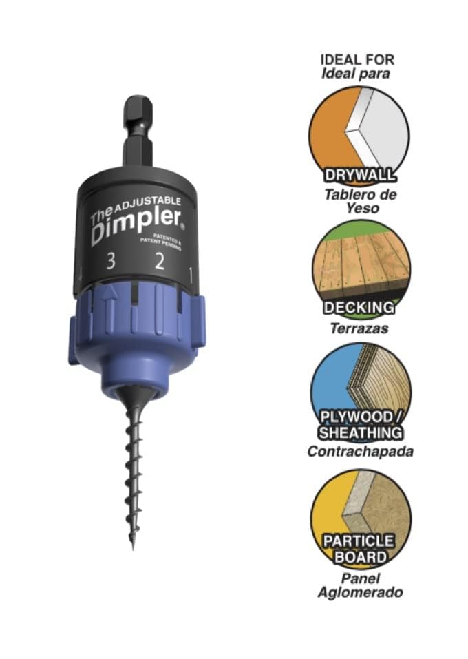 DIMPLER compatible drill attachment transforming any drill into a screw gun