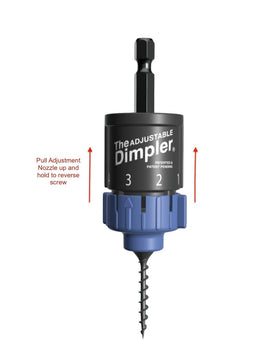 DIMPLER multi-material drive suitable for drywall, decking, and plywood