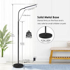 Dimunt LED floor lamp offers 3000K-6000K range for versatile ambience.