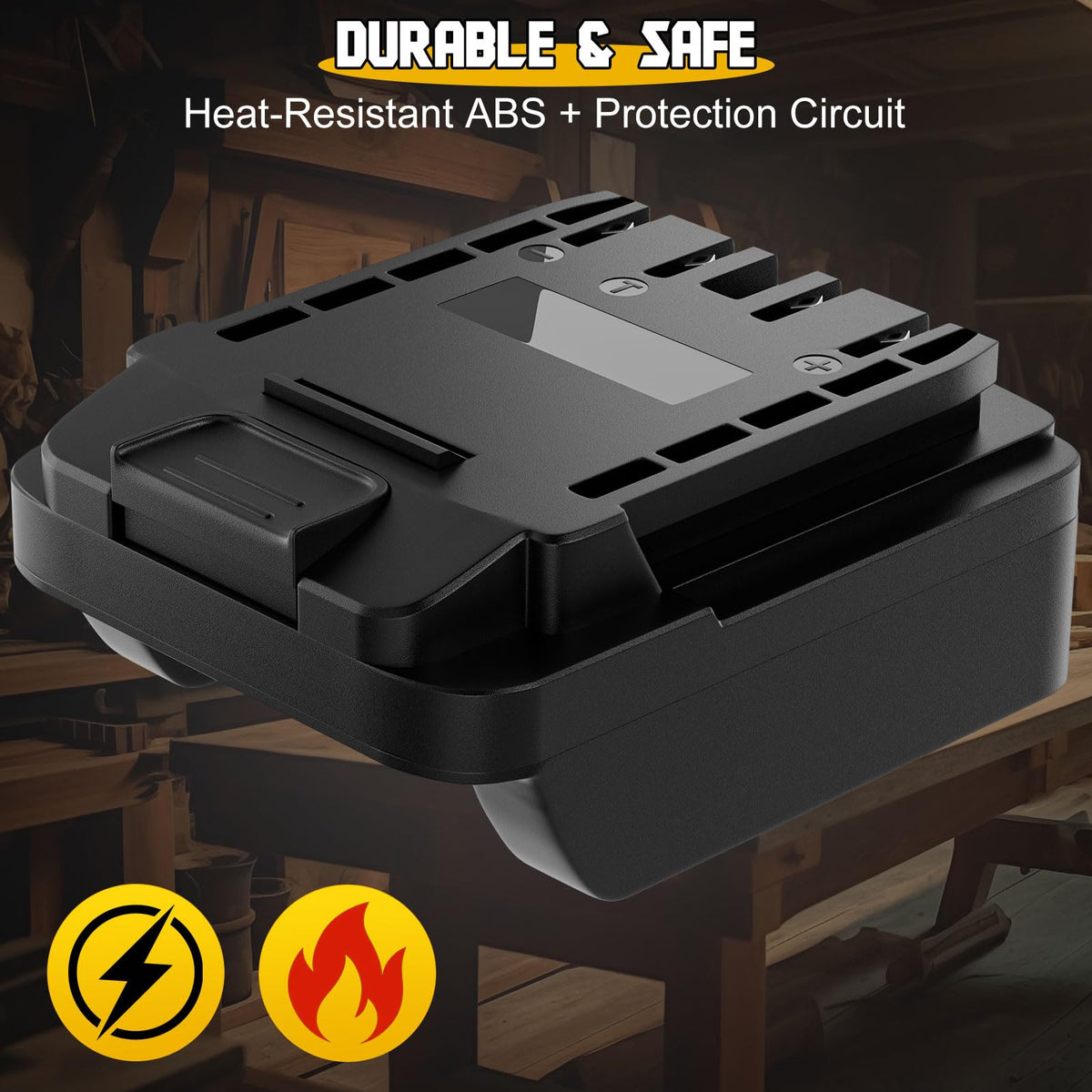 Dinftin adapter-dcb204-compatibility expands cordless tool options for DIY projects
