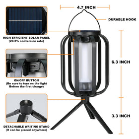 DINGFU IP65 waterproof lantern withstands rain for year-round garden decor.