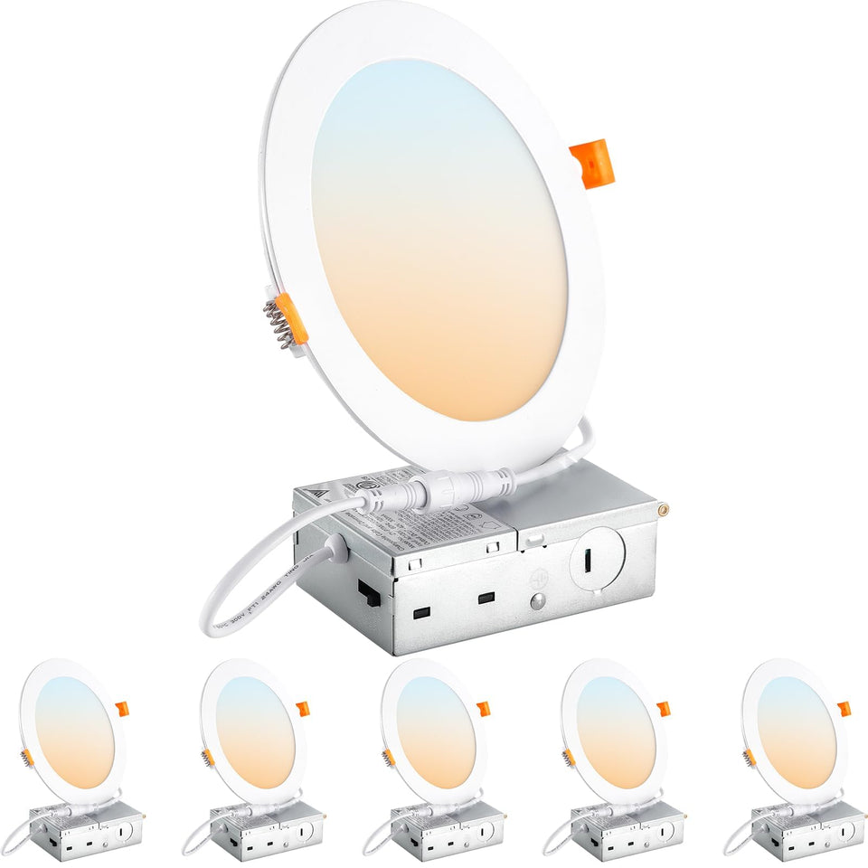 DINGLILIGHTING DLLT 6-inch recessed light in ceiling for a clean, modern ambiance