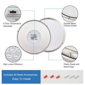 Suitable for bedrooms and hallways with even, glare-free illumination.
