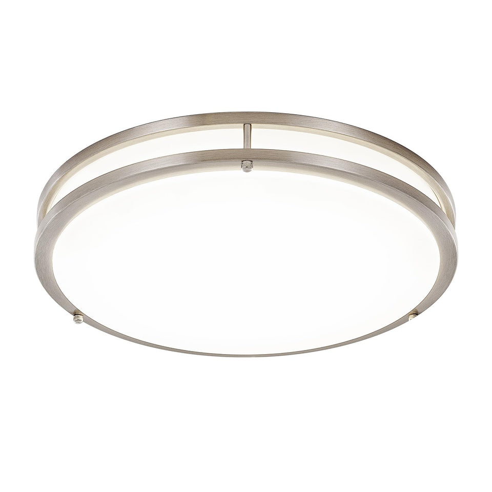 DINGLILIGHTING DLLT flush mount in brushed nickel illuminates living spaces with a durable finish.