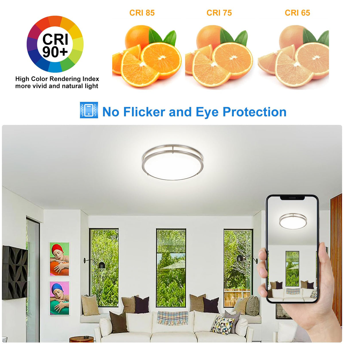 Easy installation with a built-in LED design for low maintenance.