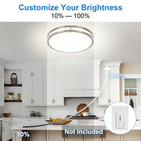 Energy-saving 36W LED fixture reduces power use while delivering bright light.