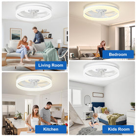 DINGLILIGHTING DLLT flush-mount design in a modern bedroom