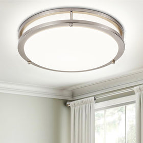 DINGLILIGHTING DLLT flush-mount LED ceiling light, 13-inch, 5CCT for customizable ambience