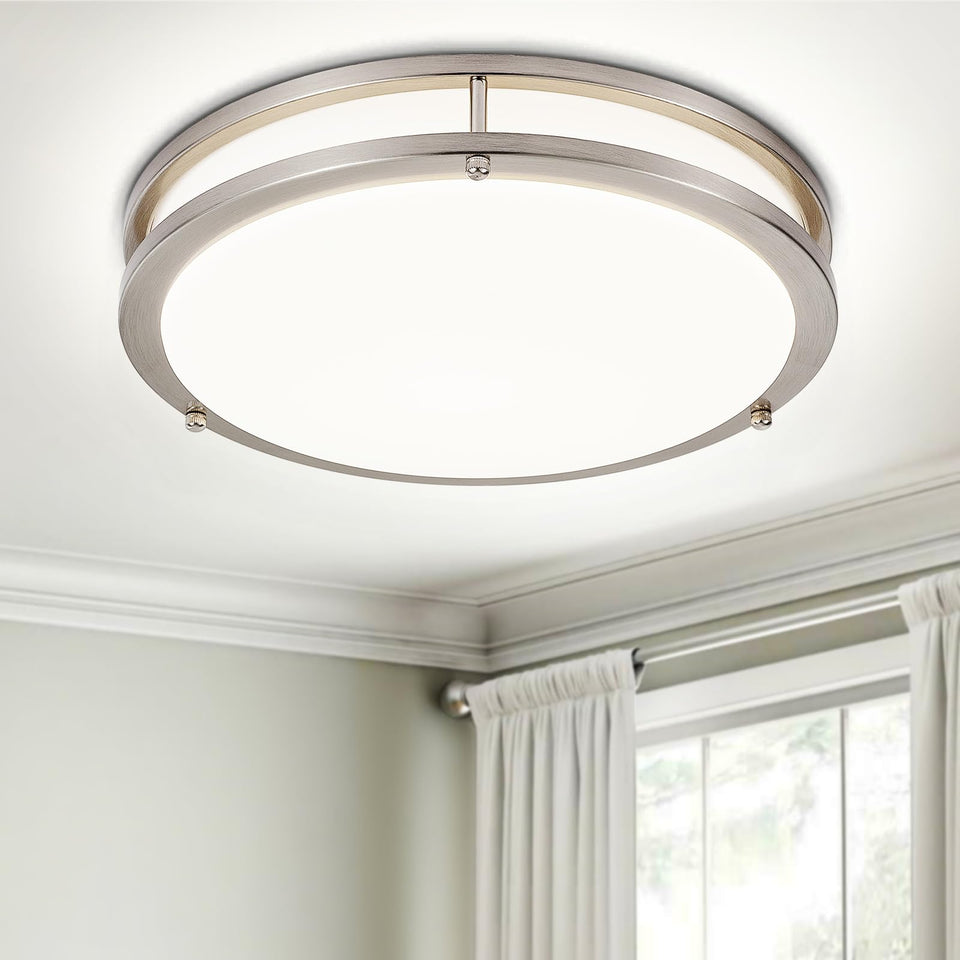 DINGLILIGHTING DLLT flush-mount LED ceiling light, 13-inch, 5CCT for customizable ambience
