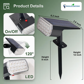 DINGLILIGHTING multi-color spotlight offers ambient effects for evenings.