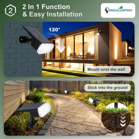 DINGLILIGHTING poolside spotlight adds subtle lighting around water features.