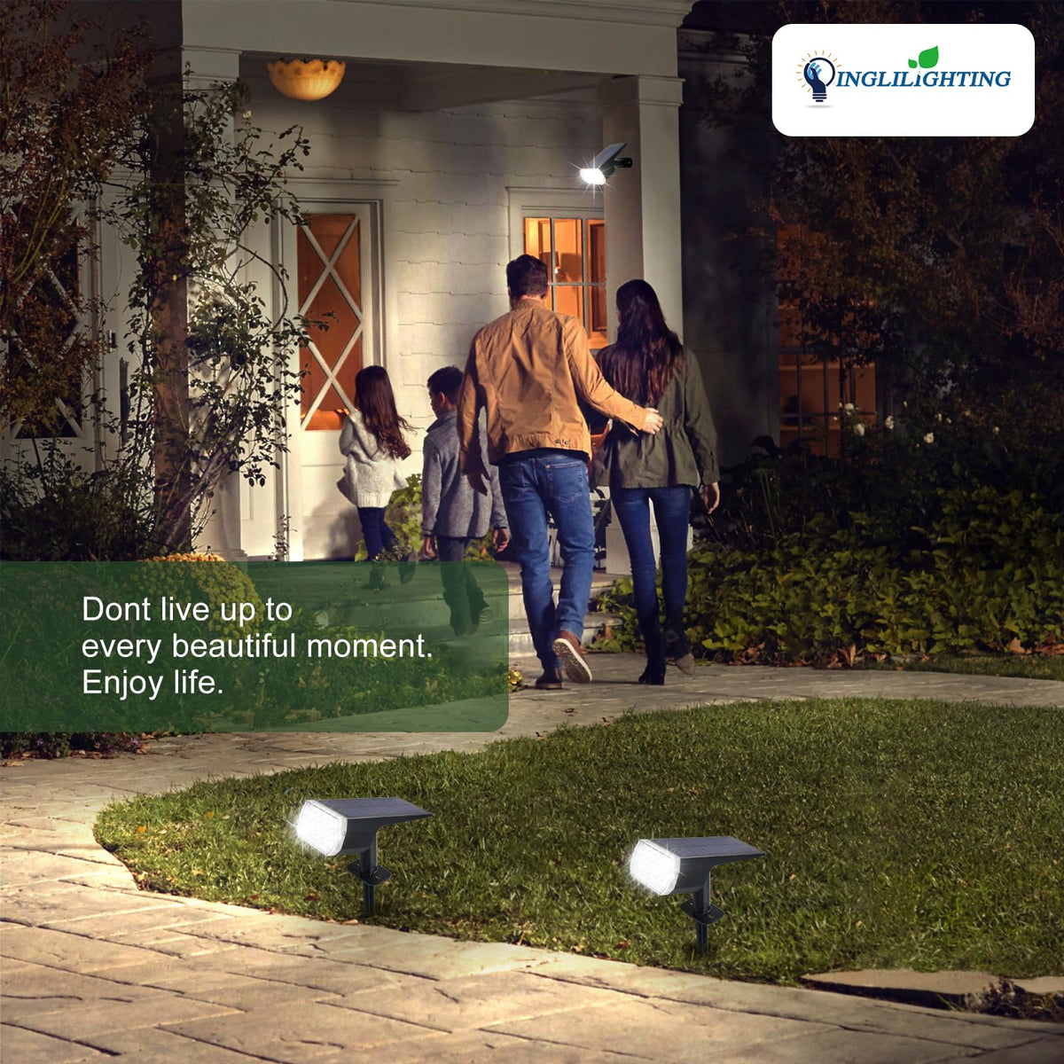 DINGLILIGHTING weatherproof solar lights withstand rain and snow.