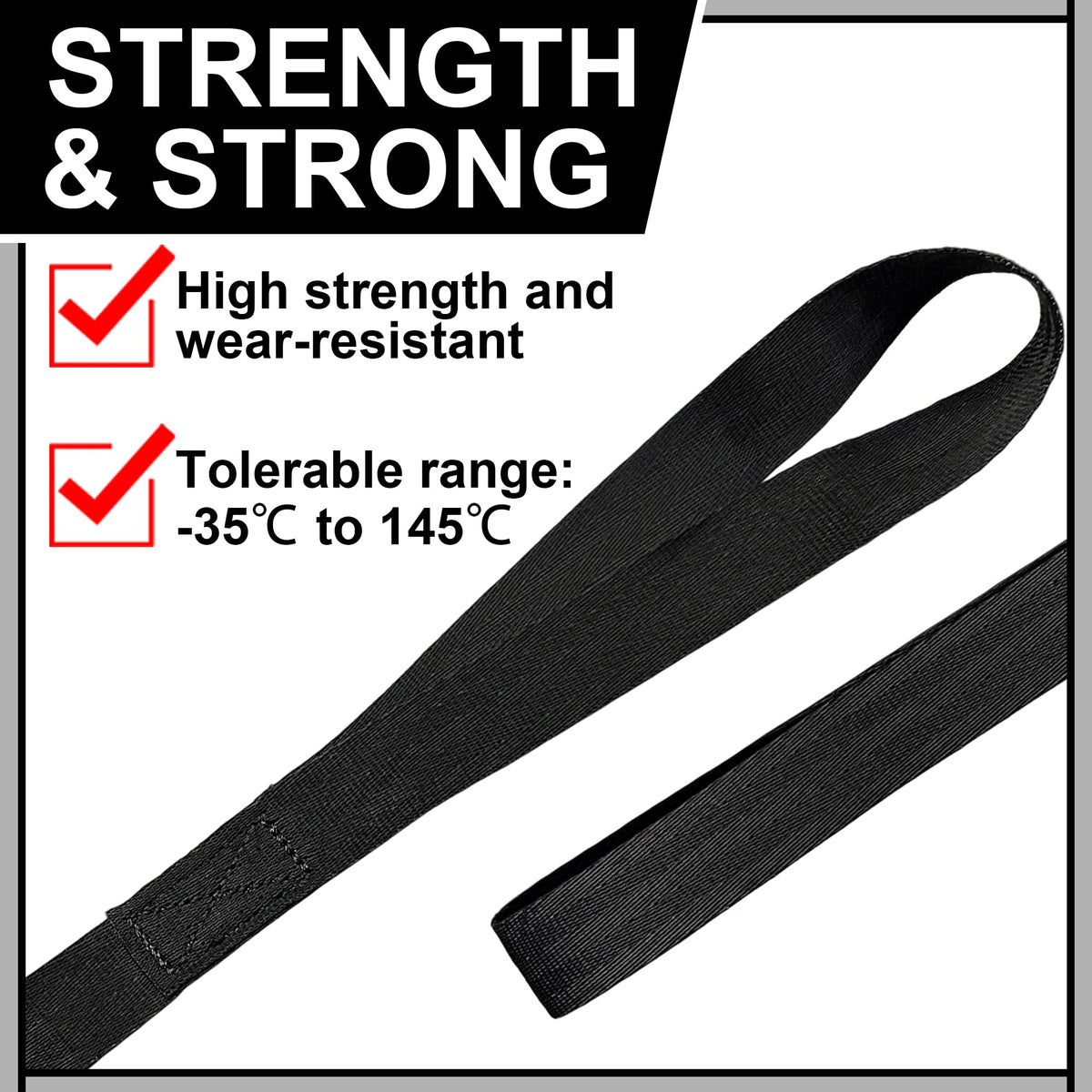 Dingtan retractable ratchet strap 4-pack securing a motorcycle on a trailer