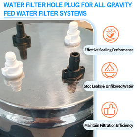 Berkey and Waterdrop setups benefit from Dinlon plugs maintaining system integrity.