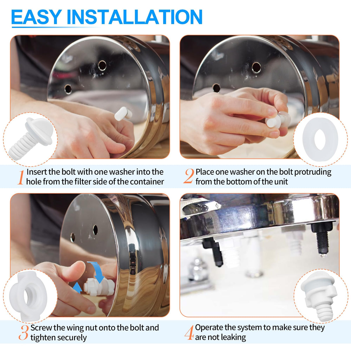 Dinlon countertop filtration accessory keeps ports tidy and protected.