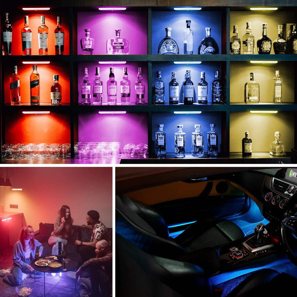 Diomart color-changing light offers 15 color options for mood lighting.