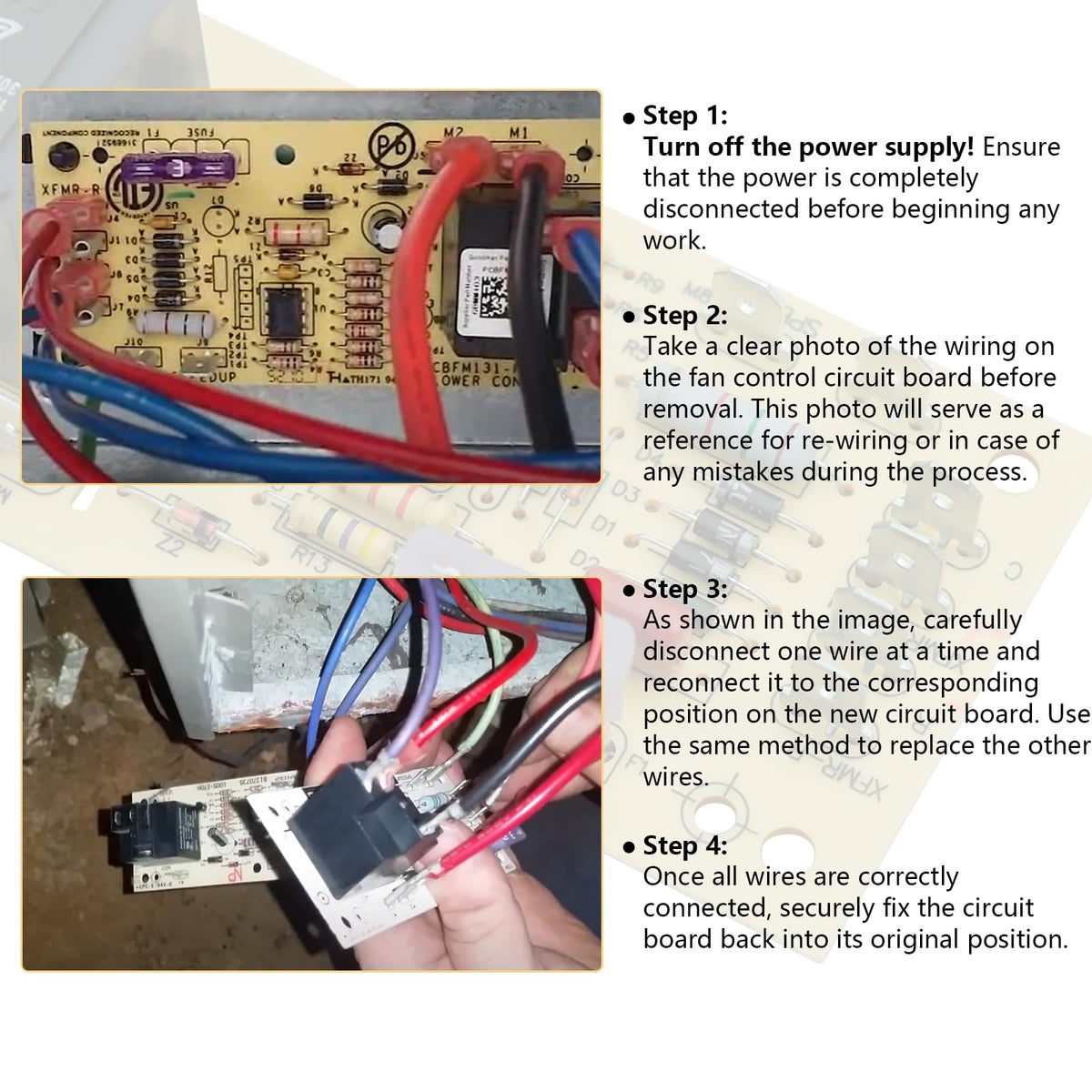 DIPMOTOR control board compatible with Goodman and Daikin for broad replacement options