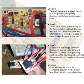 DIPMOTOR control board compatible with Goodman and Daikin for broad replacement options