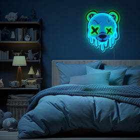 Gift-ready Dipomy Ice Bear Neon Sign for teens