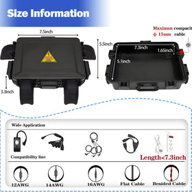 DIQMIAQ box with durable PP construction resists weather and temperature swings.