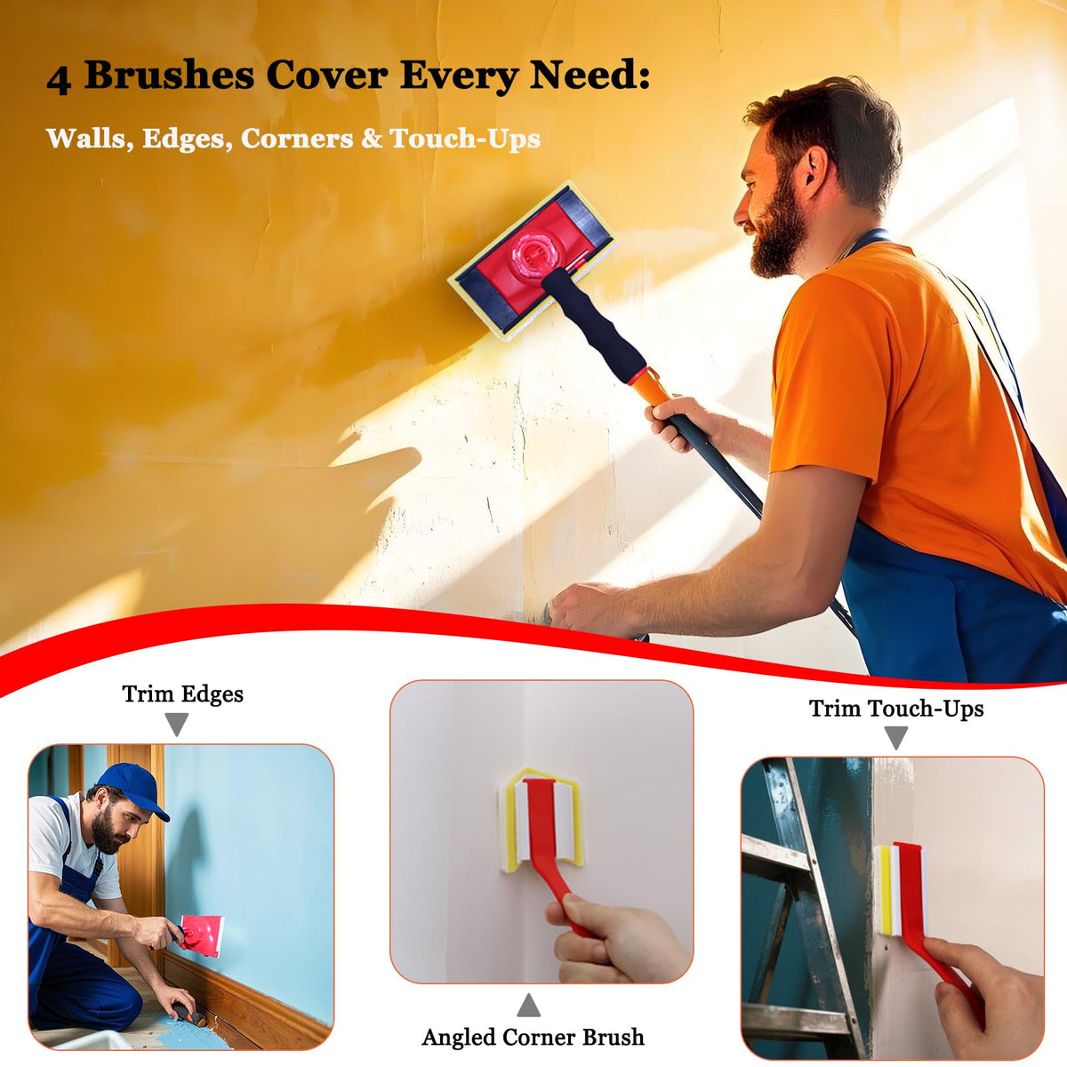 DIQQHI V-corner painter pad reaches tight corners precisely