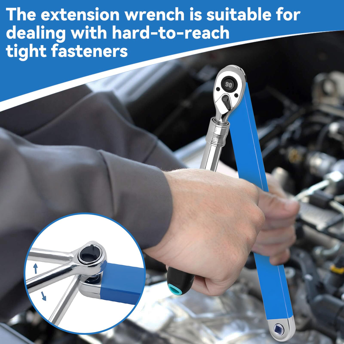 Dirciky 1/4 socket adapter enables quick, versatile tool changes.