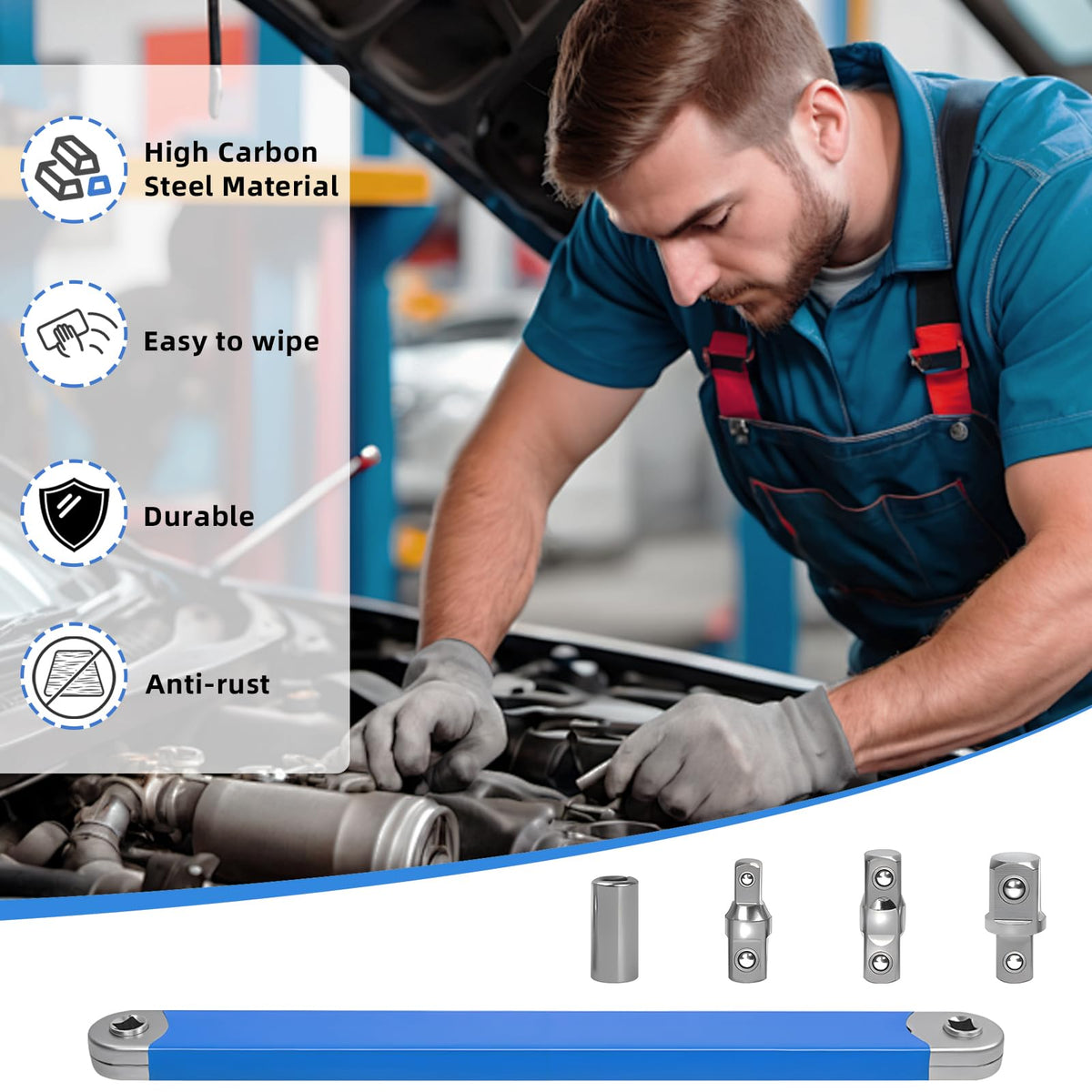 Dirciky 3/8-to-3/8 adapter connection supports seamless switching.