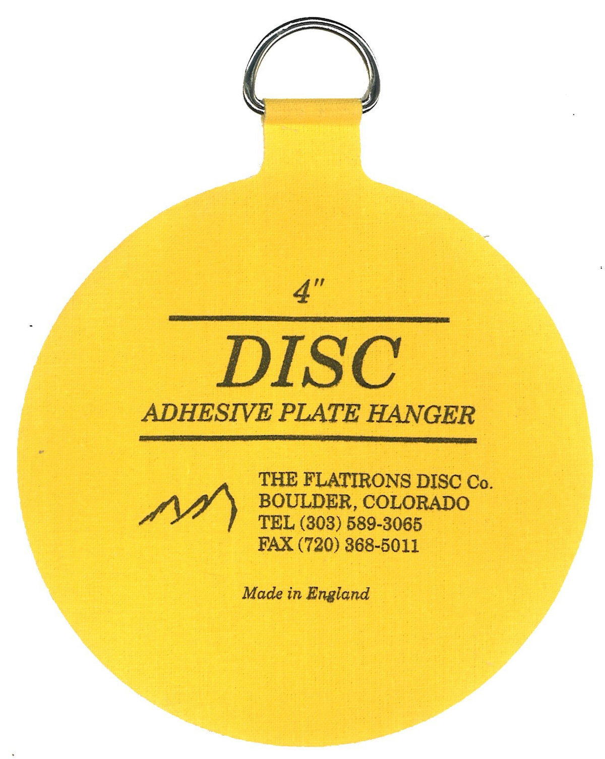 Packaging and directions included with the Disc Flatirons hanger set.