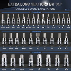 Disen torx-end hex socket close-up highlights durable heat-treated steel
