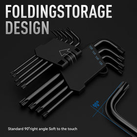 DISEN 9pc Torx wrench set ready for tight-space use in repairs.