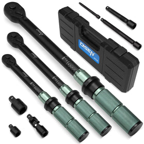 DISEN 9-piece torque set with quarter-drive for precise adjustments in tight spots.