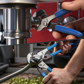 DISEN Channel Locks Pliers 10-inch with deep grooves for secure hold.