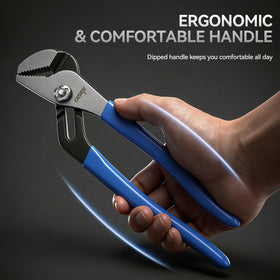 DISEN Channel Locks Pliers 12-inch adjustable joint for varied items.