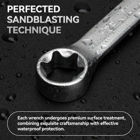 DISEN double-head design wrench saves time by fitting two sizes in one tool.