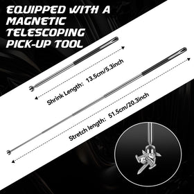 DISEN ergonomic magnetic pickup tool helps retrieve bolts safely