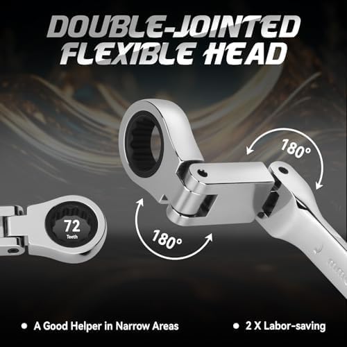 DISEN extended handle provides extra reach for deep fasteners.
