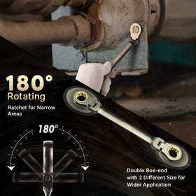 Gray nickel plated CR-V steel ensures durability and rust resistance.