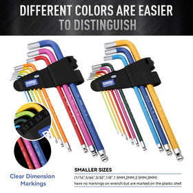 DISEN hex keys with ergonomic long handles for comfortable use