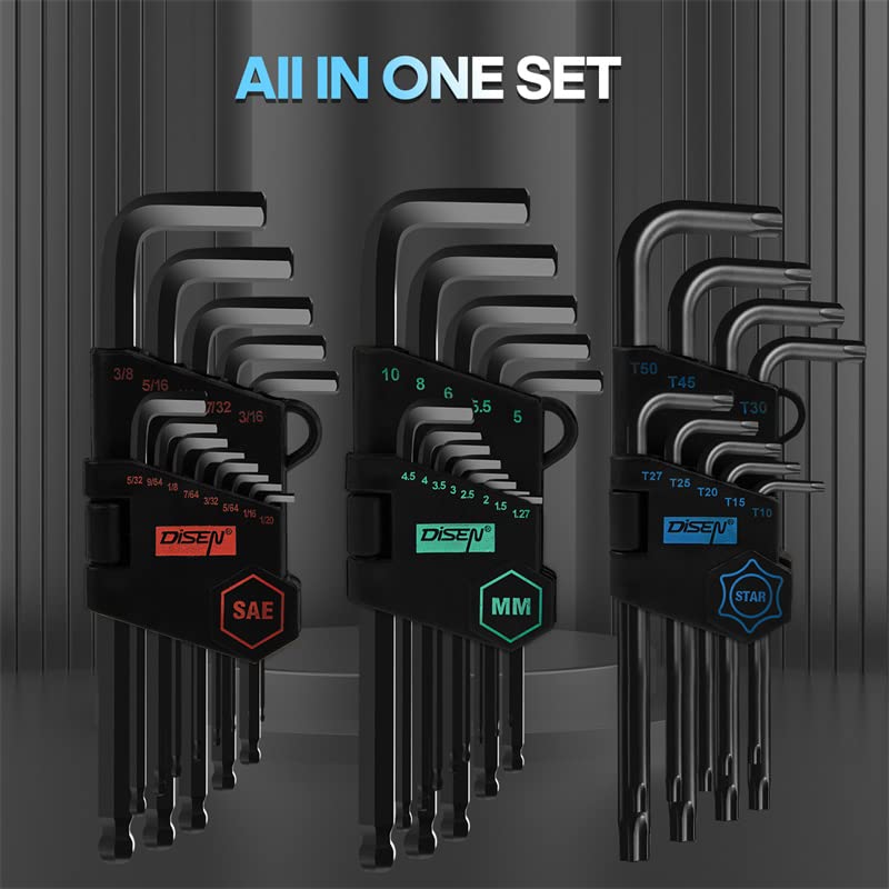 DISEN long-arm design improves reach and leverage in hard-to-reach spots.