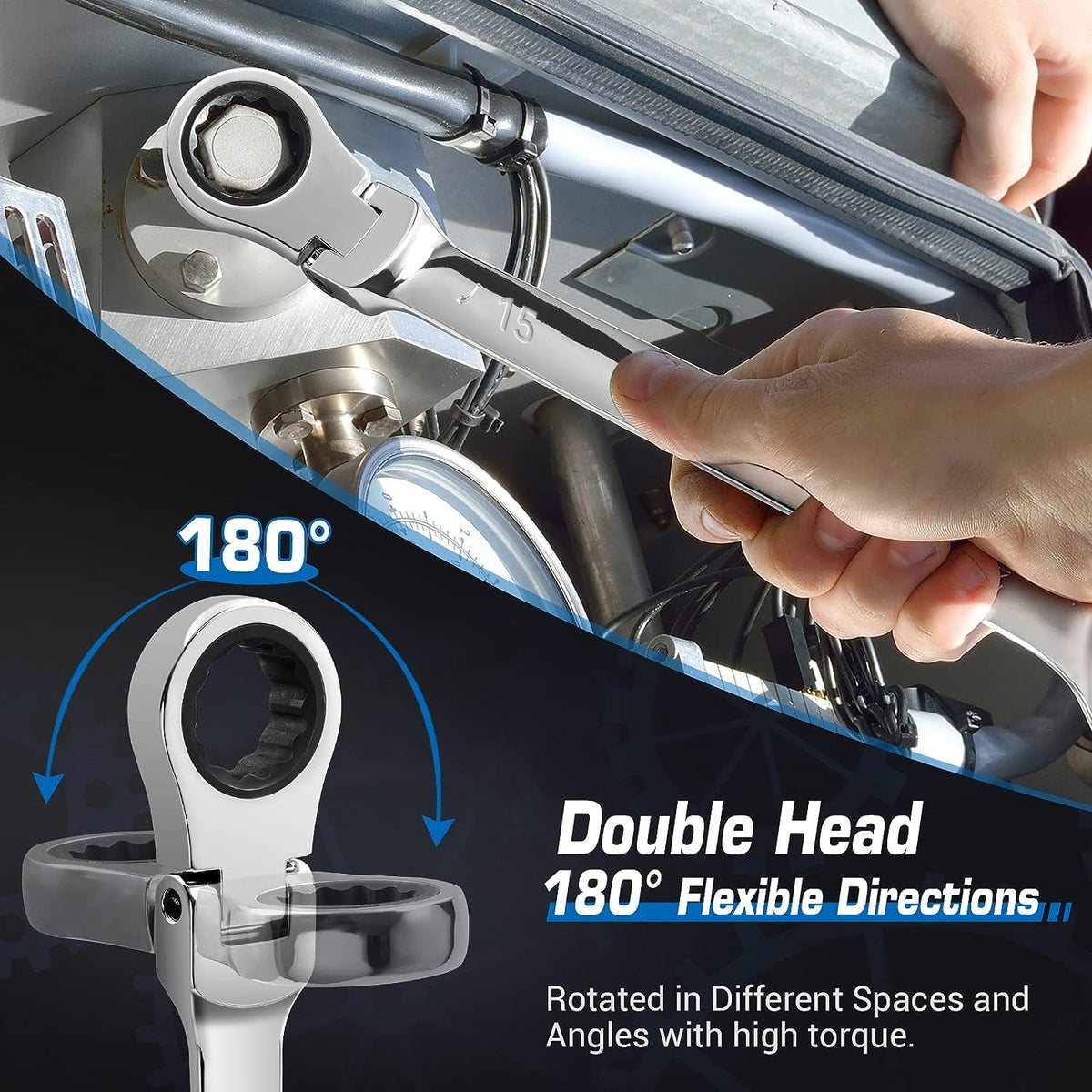 DISEN metric 8-9 mm wrench for automotive tasks.
