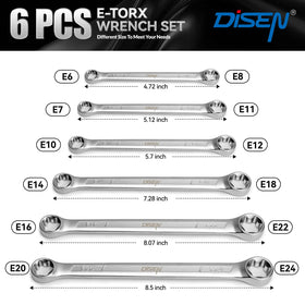 DISEN professional automotive repair wrench set ideal for mechanical assembly tasks.